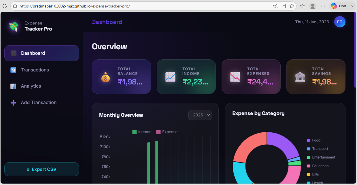 Expense Tracker Pro